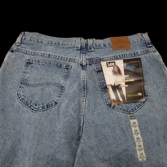Vintage Nwt's Lee Mom Jeans Sz 18W Hi-Rise (36X30) Relaxed Fit Tapered Leg USA - Picture 3 of 11